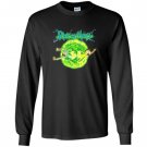 Rick morty portal glow lightning logo Long Sleeve