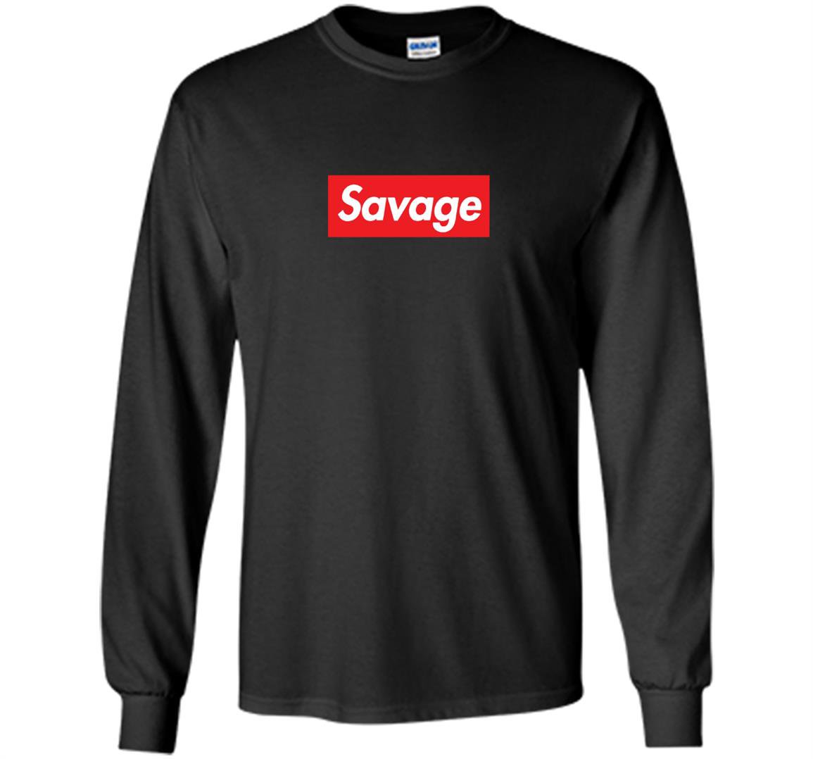 Savage box logo Long Sleeve