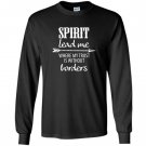 Spirit lead me trust christian arrow borders Long Sleeve