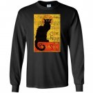 Vintage tournee du chat noir cat halloween Long Sleeve