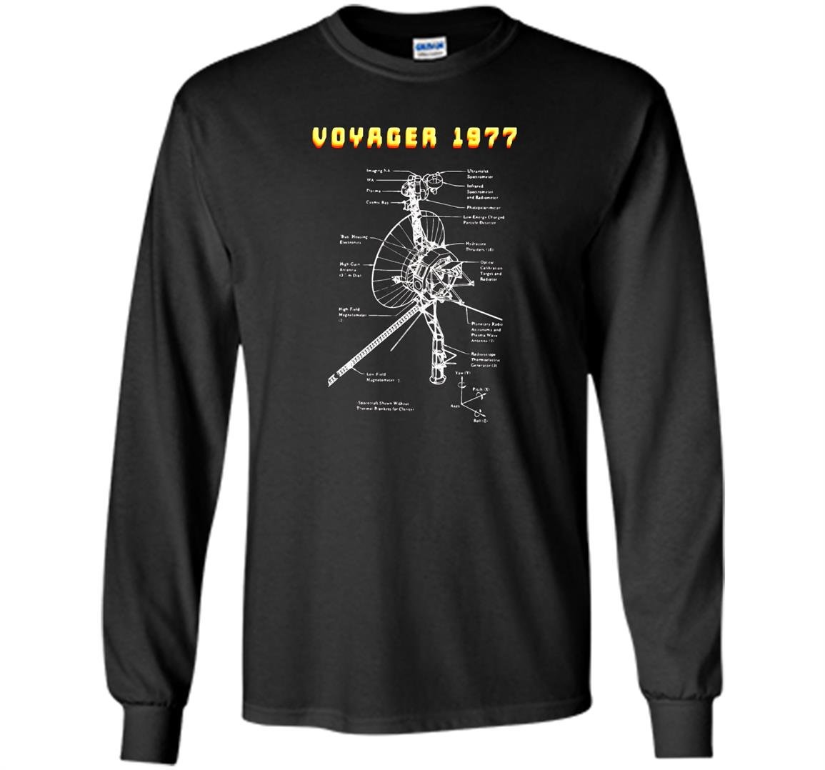 Voyager space probe nasa 1977 mission Long Sleeve