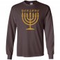 Yahshua menorah hebrew israelite yahweh yeshua torah Long Sleeve