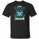 An old man who is also a lineman lineman T-shirt