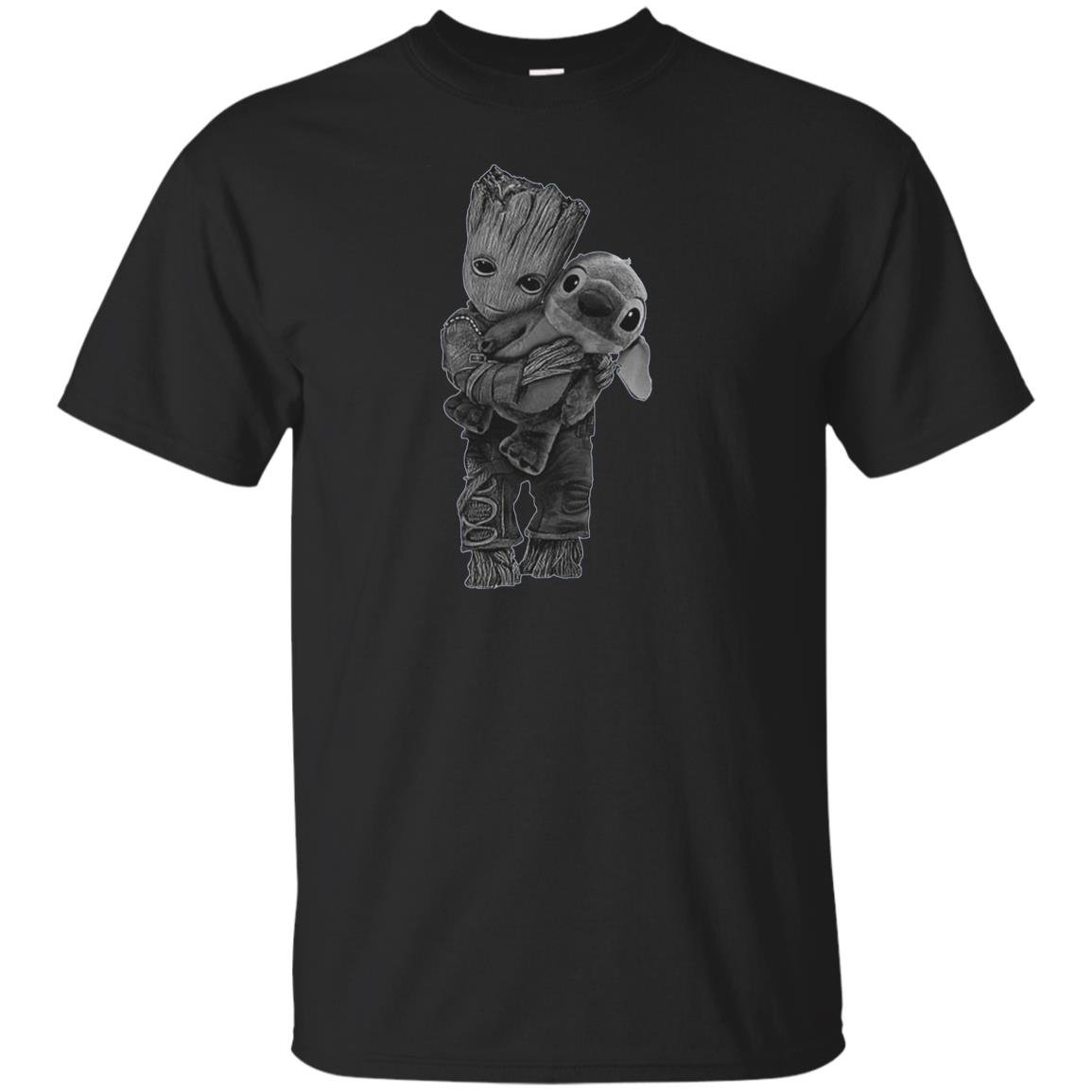 Baby groot hug stitch T-shirt