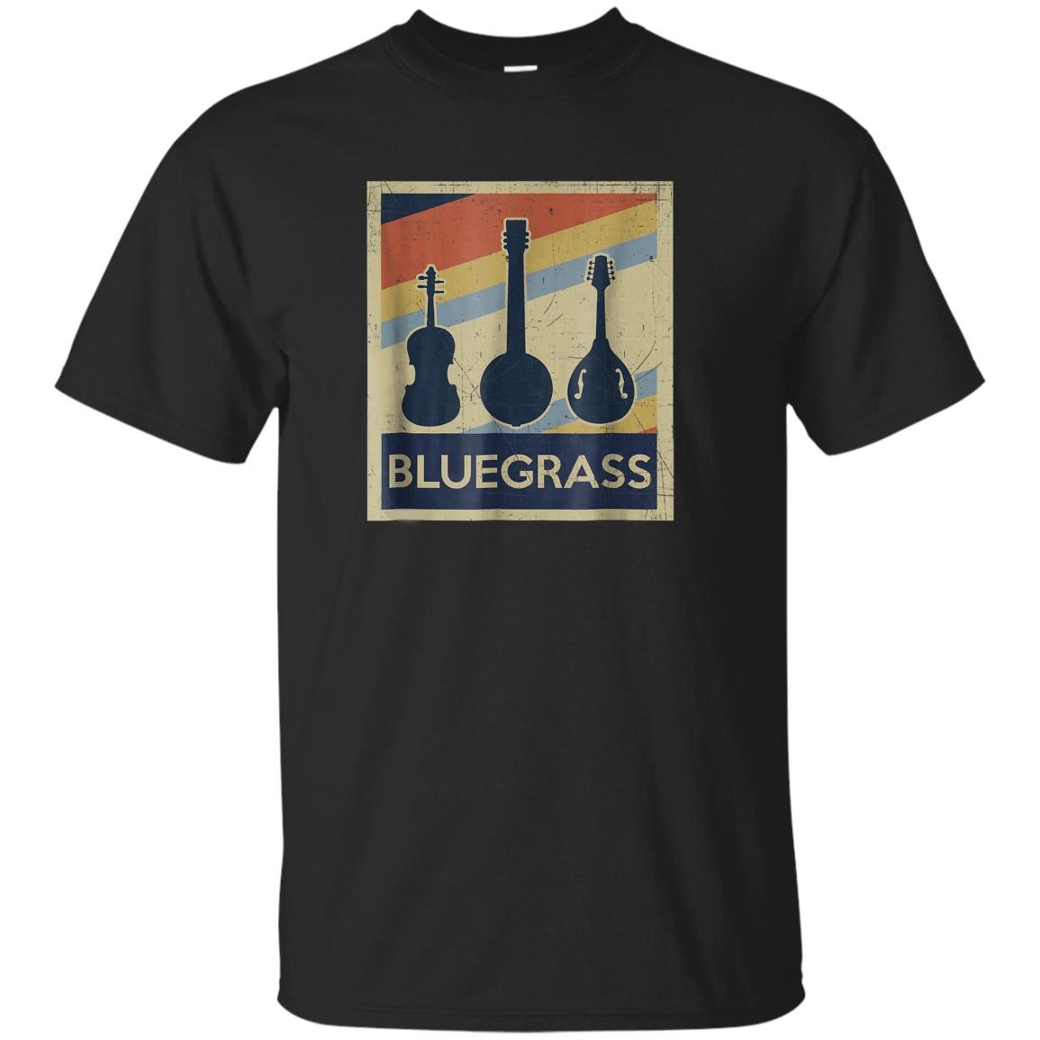 Grass vintage music instruments retro T-shirt