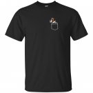 Cartoon pocket boxer dog meme T-shirt