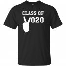 Class of 2020 peace sign school graduation T-shirt