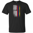 Colombian american flag half colombian half american T-shirt