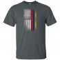Colombian american flag half colombian half american T-shirt