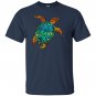 Cosmic watercolor sea turtle T-shirt