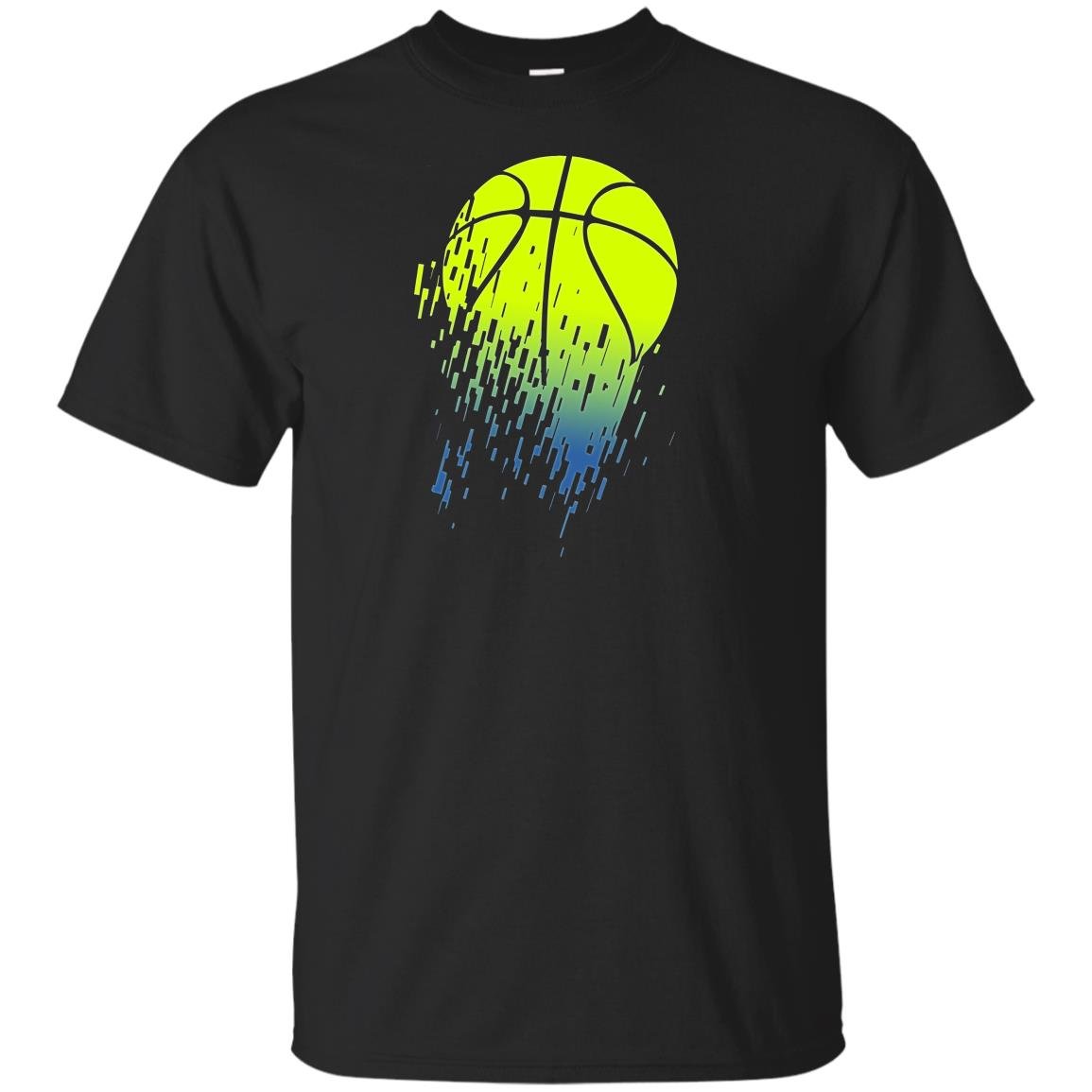 Disintegrating basketball graphic medium T-shirt