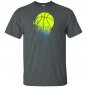 Disintegrating basketball graphic medium T-shirt