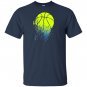 Disintegrating basketball graphic medium T-shirt
