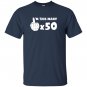 Im this many 50 year old with finger up funny 50th birthday T-shirt
