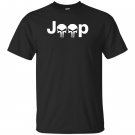 Jeep logo with punisher skulls 4x4 off road wrangler T-shirt