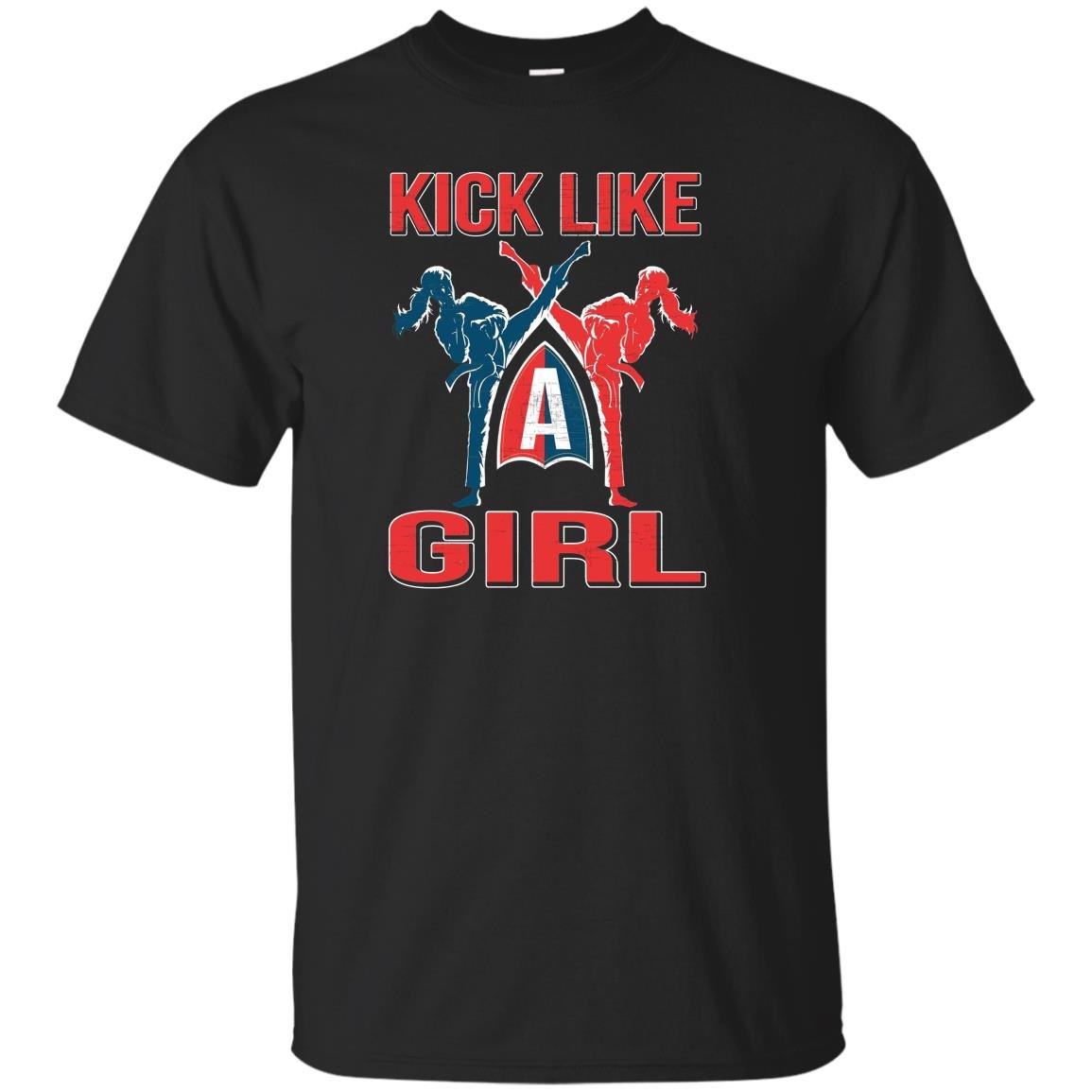 Kick like funny karate battle kickboxing T-shirt