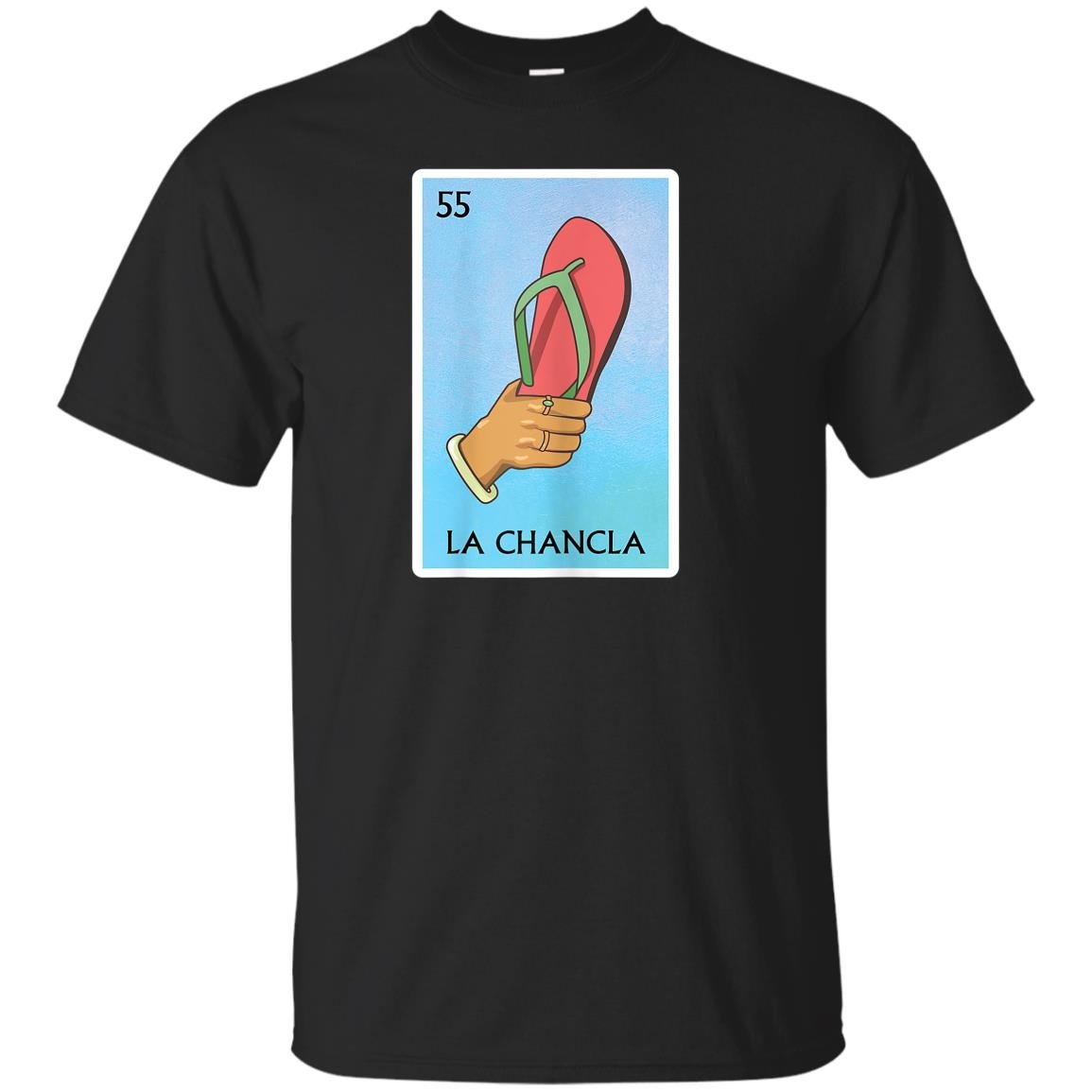 La chancla funny mexico loteria card T-shirt