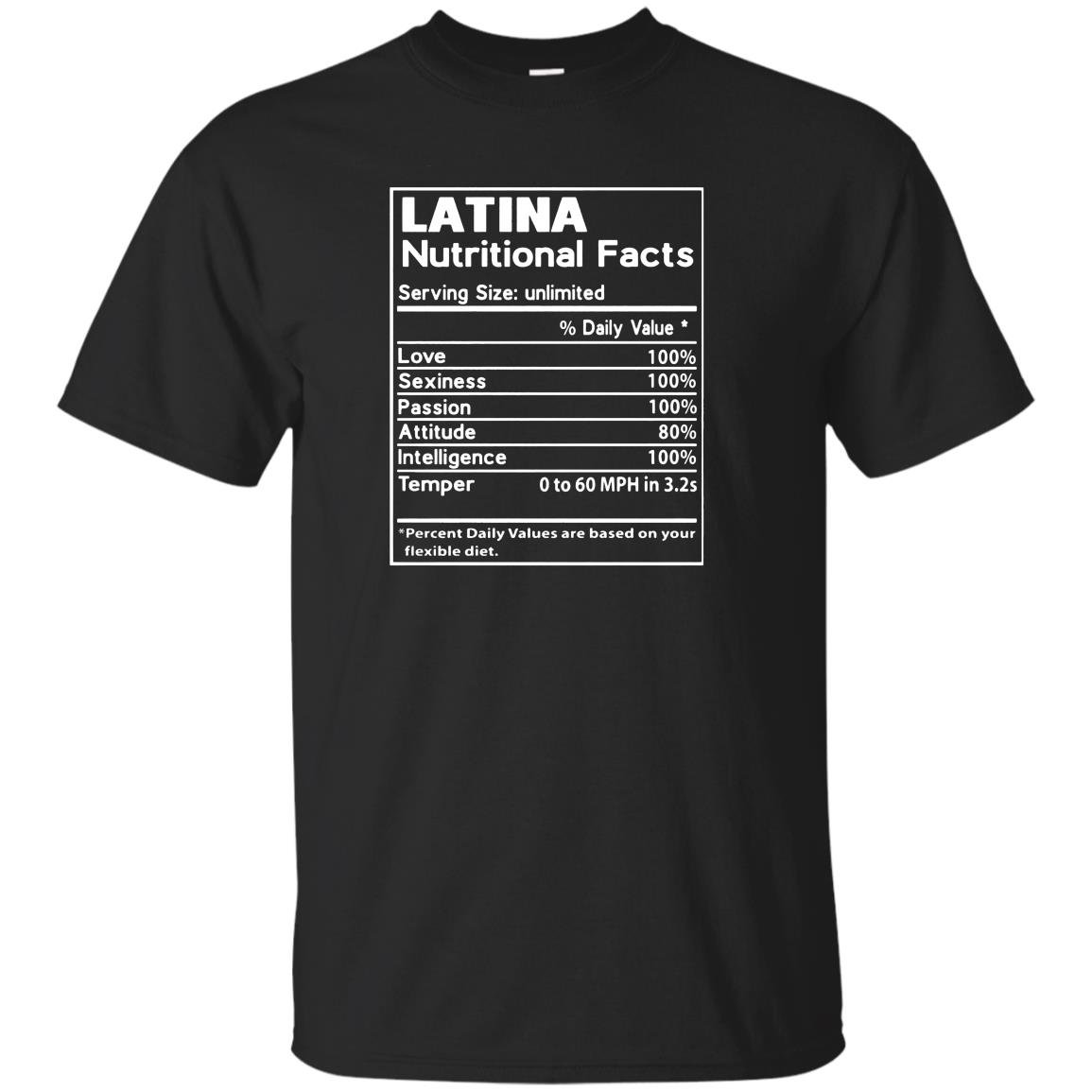 Latina nutritional fatcs T-shirt