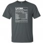 Latina nutritional fatcs T-shirt