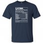 Latina nutritional fatcs T-shirt