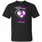 Lupus awareness i wear purple T-shirt