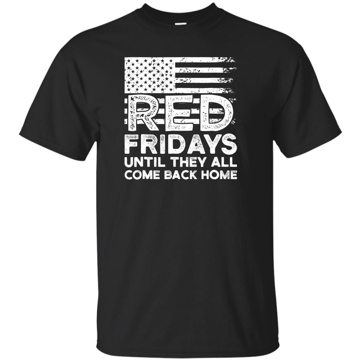 On friday we wear red support our troops T-shirt