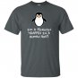 Penguin trapped human body T-shirt