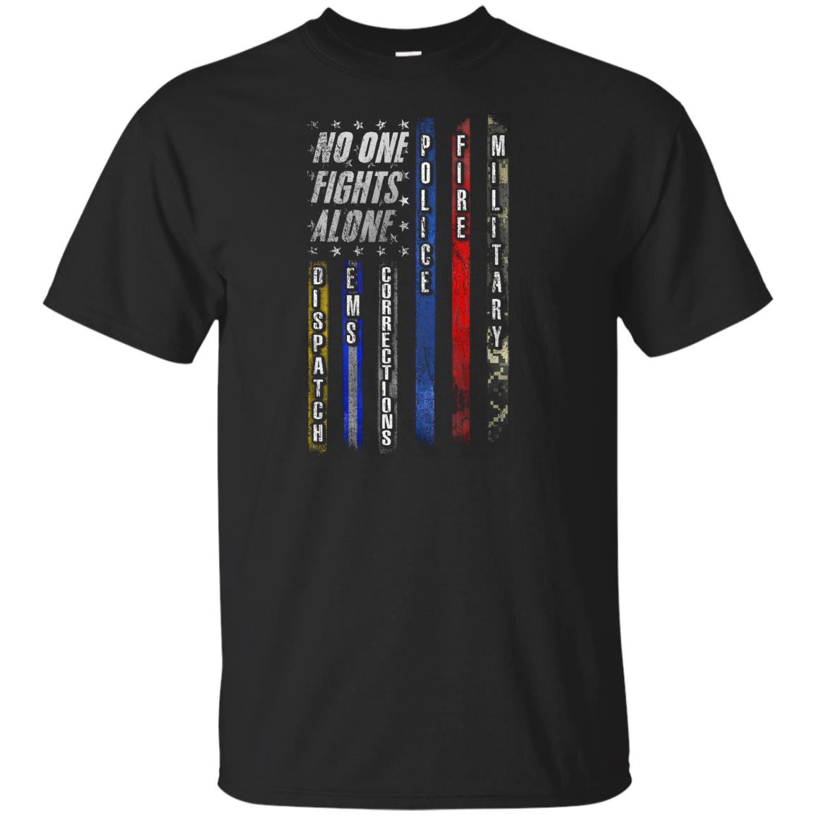 Police no one fights alone police T-shirt