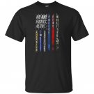 Police no one fights alone police T-shirt