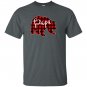 Red plaid papa bear matching pajama family buffalo T-shirt