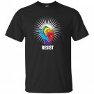 Resist rainbow flag anti trump lgbt gay pride T-shirt