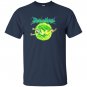 Rick morty portal glow lightning logo T-shirt