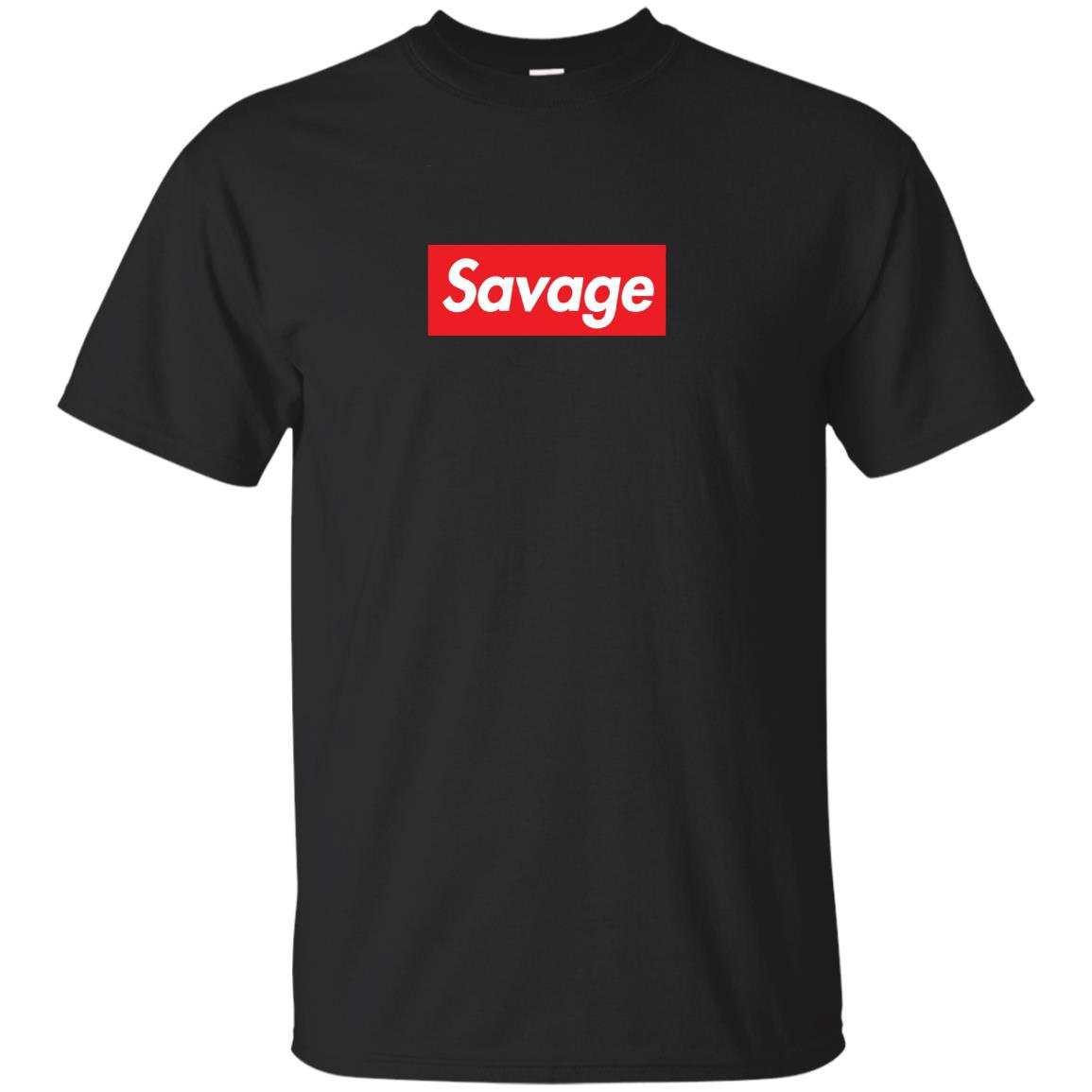Savage box logo T-shirt