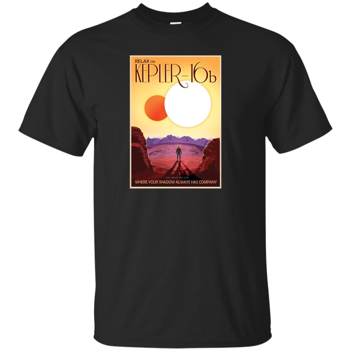 Sci fi space tourism kepler 16b exoplanet T-shirt