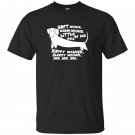 Soft warm little happy sleepy weiner dachshund funny T-shirt