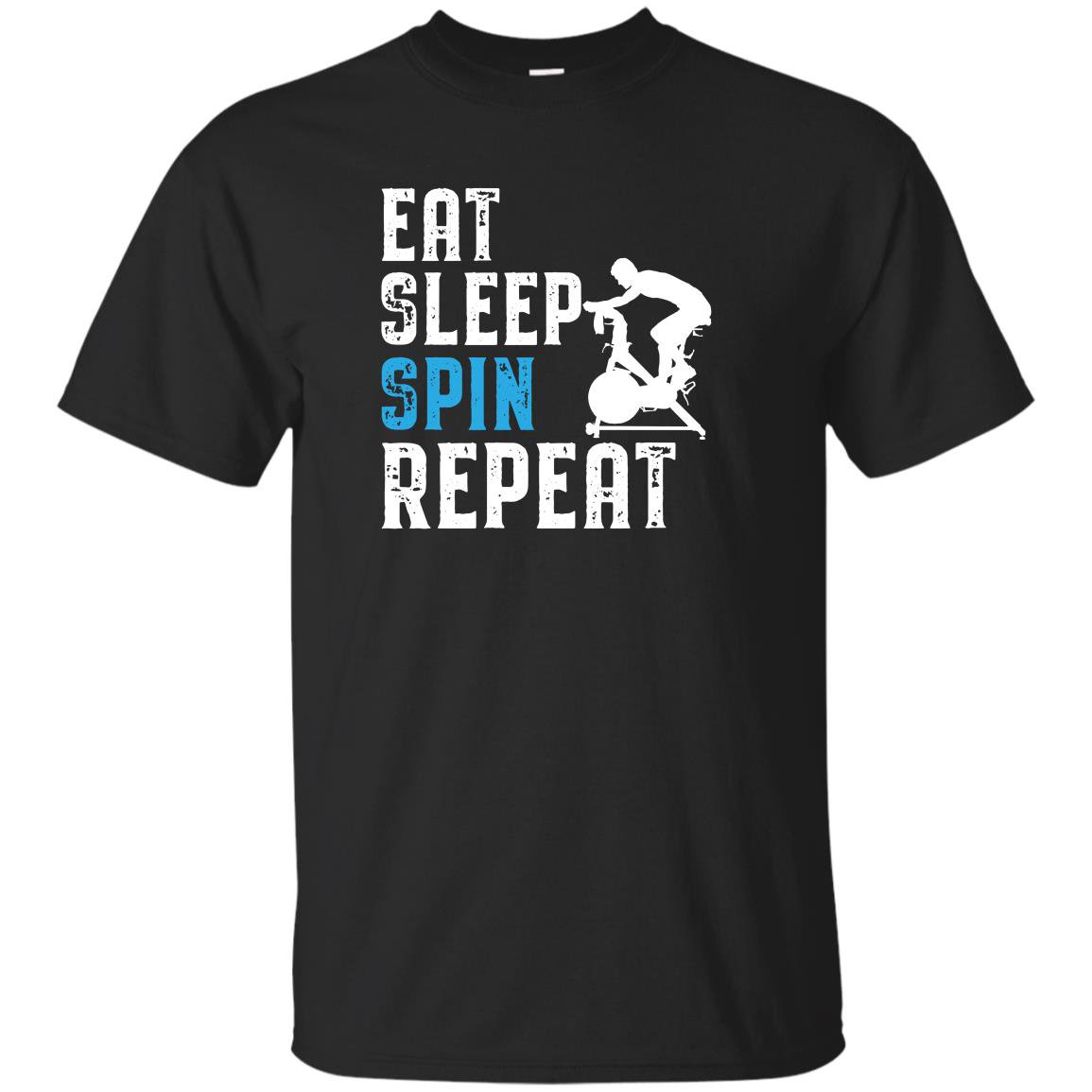 Spinning indoor cycling repeat T-shirt