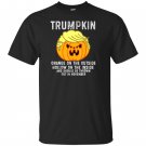Trumpkin orange on the outside hollow on the inside T-shirt