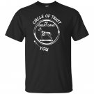 Vintage effect circle heather T-shirt