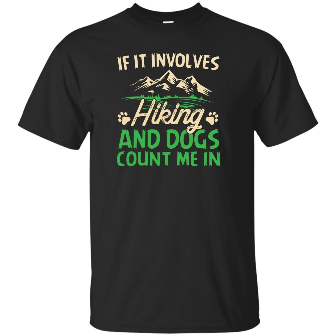 Hiking involves heather T-shirt