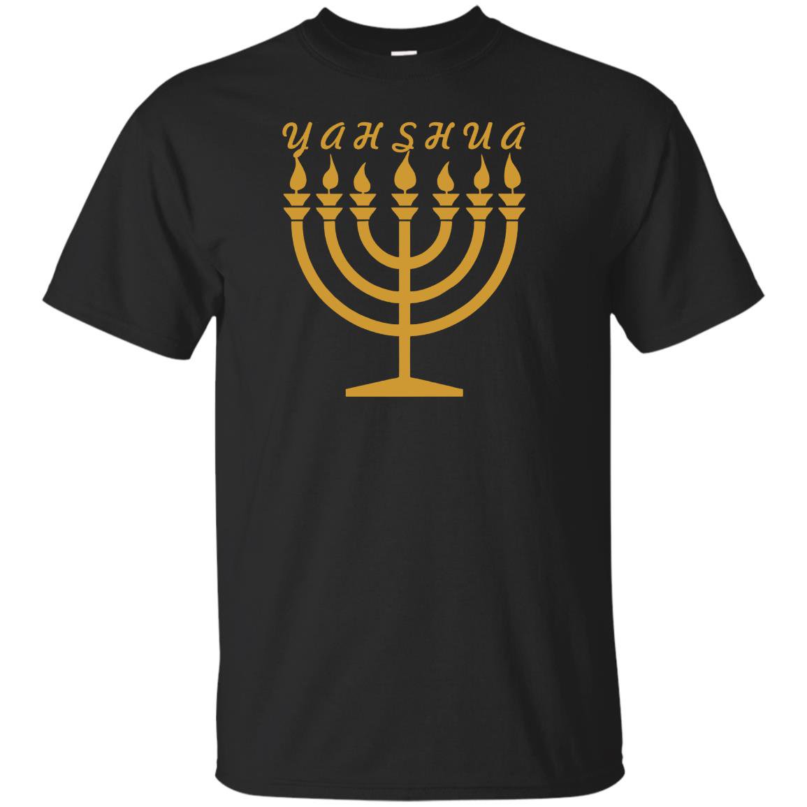 Yahshua Menorah Hebrew Israelite Yahweh Yeshua Torah T Shirt 7092