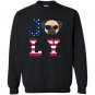 4th of july pug american flag dog Sweatshirt