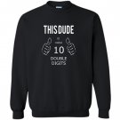 10 year old boy gifts officially double digits Sweatshirt