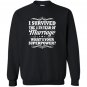 11th wedding anniversary gift ideas i survived Sweatshirt