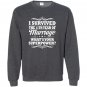 11th wedding anniversary gift ideas i survived Sweatshirt