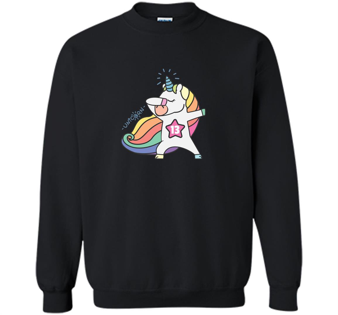 13th birthday 13 unicorn june Sweatshirt