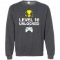 16th birthday level 16 unlocked funny gamer gift Sweatshirt