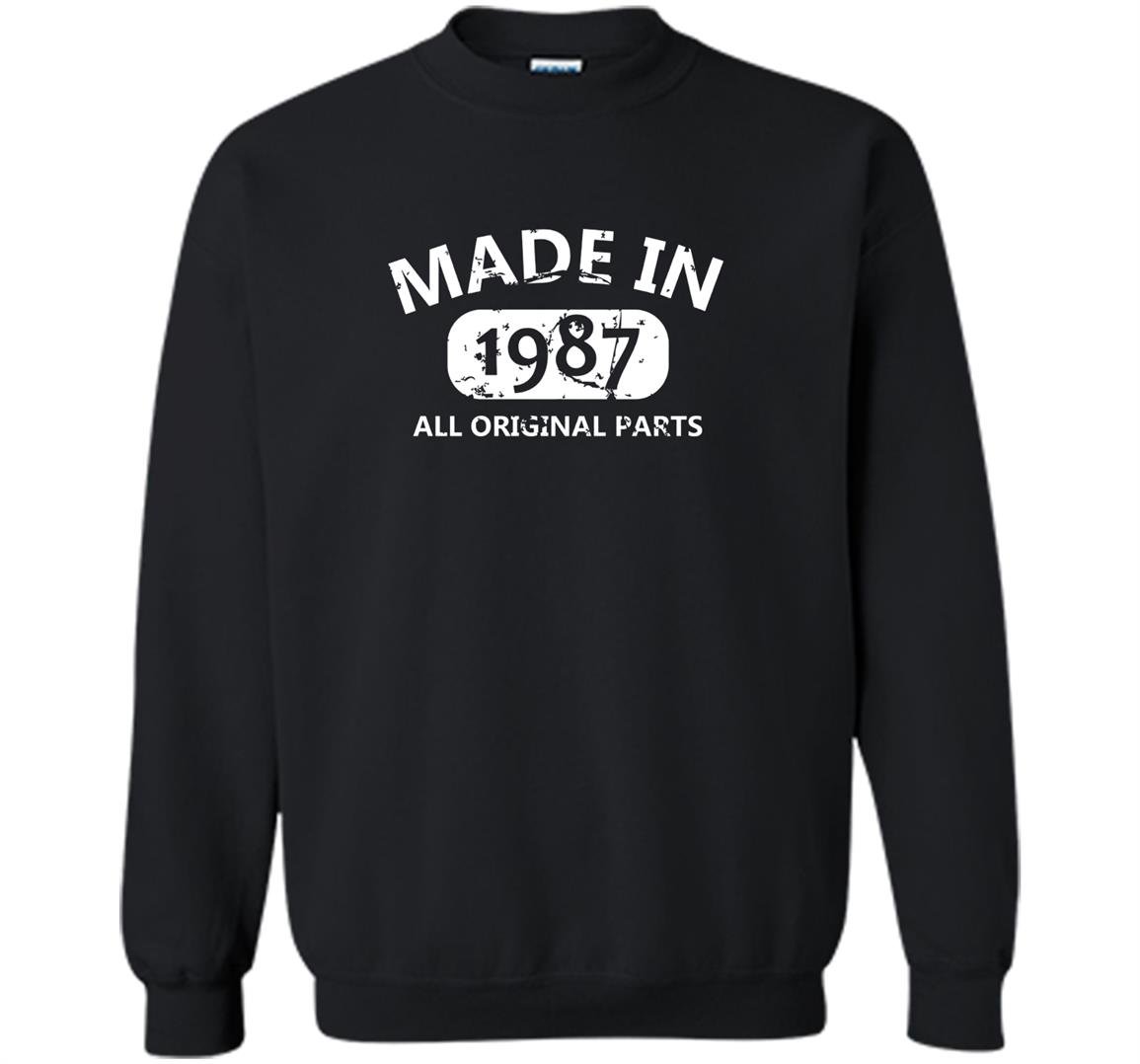 30th birthday made in 1987 vintage gift fathers day Sweatshirt