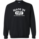 30th birthday made in 1987 vintage gift fathers day Sweatshirt