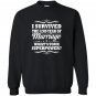 32nd wedding anniversary gift ideas i survived Sweatshirt