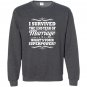 32nd wedding anniversary gift ideas i survived Sweatshirt